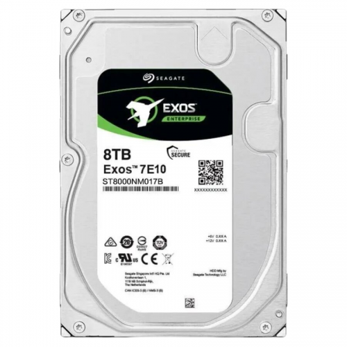SEAGATE 3.5" 8TB EXOS ST8000NM017B 7200 RPM 256MB SATA-3 NAS ve Güvenlik Diski