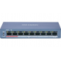 HIKVISION 8port 60w FULL PoE DS-3E0109P-E/M(B) 10/100 1X-UPLINK Yönetilemez Switch