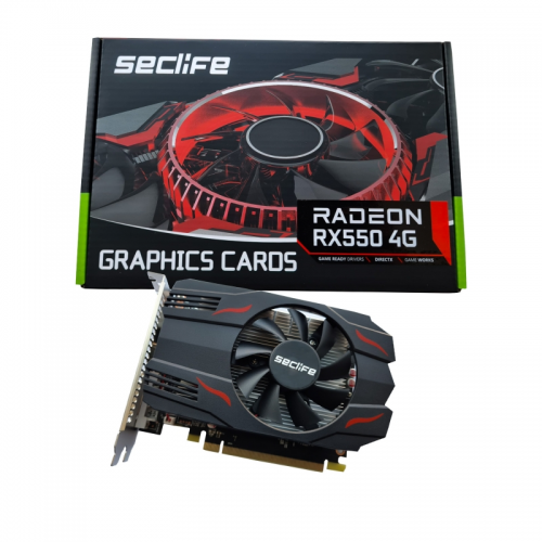 SecLife RX550 4GB GDDR5 128bit HDMI DVI DP PCIe 16X v3.0