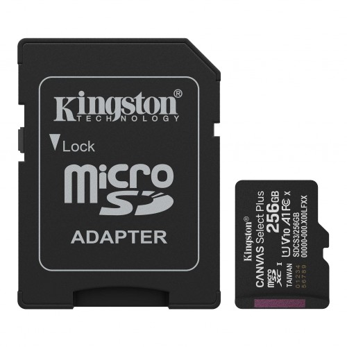 KINGSTON 256GB Micro SD Kart Canvas Select Plus SDCS3/256GB
