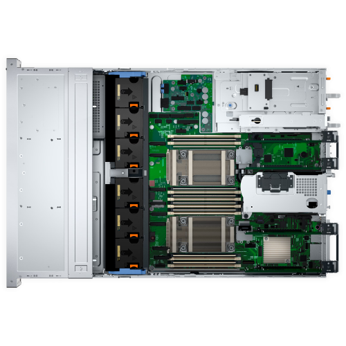 DELL POWEREDGE R760XS SPL2 SILVER 4510-64GB DDR5 RDIMM-2X480GB SSD-2x1100w Rack Sunucu