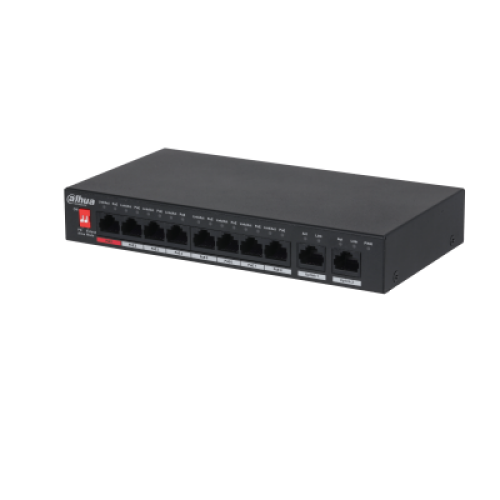 DAHUA 8port 96w FULL PoE DH-PFS3010-8ET-96 8x10/100 Poe 2x10/100/1000Mbps Port Yönetilemez Switch