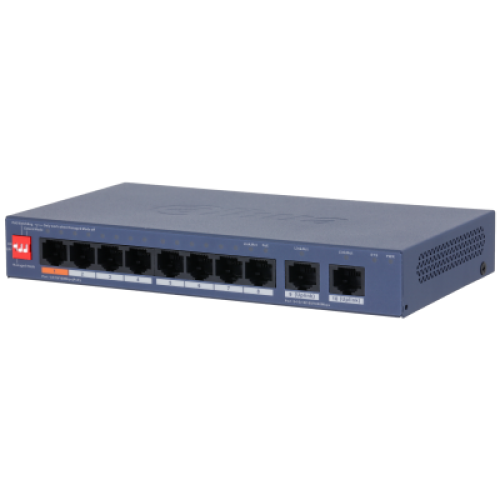 DAHUA 10port 60w 8port PoE GIGABIT  Yönetilebilir Switch CS4010-8ET2GT-60-10