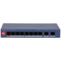 DAHUA 10port 60w 8port PoE GIGABIT  Yönetilebilir Switch CS4010-8ET2GT-60-10