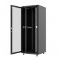 AGER 26U 800x800mm Dikili Tip Siyah Kabinet Vega AG-VB26U8080S1 Cam Kapak