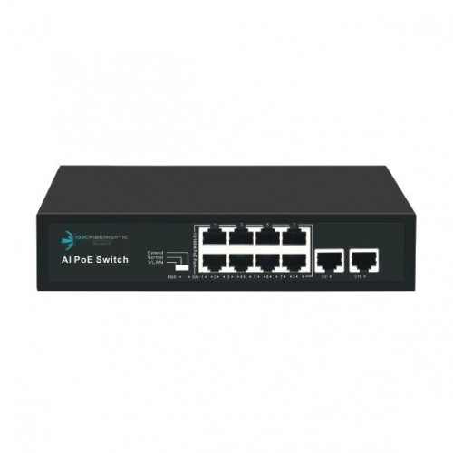 ODS 8port PoE 96w 2-Uplink  10/100 Yönetilemez Switch 08ODS-8P2U
