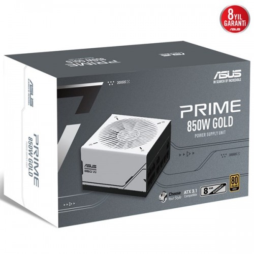 ASUS 850W 80+ GOLD Prime AP-850G Tam Modüler Power Supply