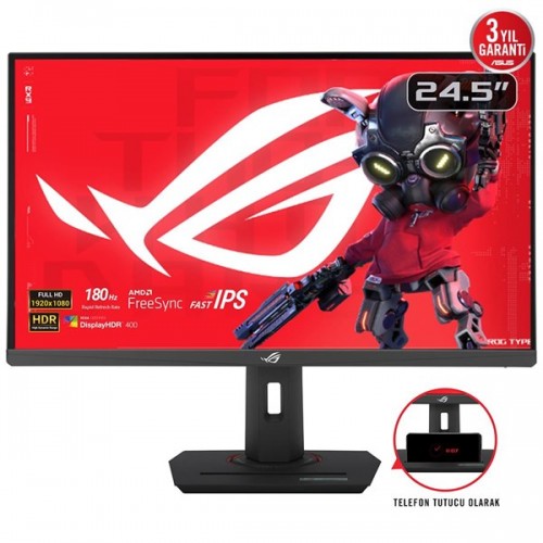 ASUS 24.5" FLAT IPS ROG STRIX XG259CS 1MS 180Hz HDMI-DP-TYPE-C Pivot Gaming Monitör (1920 X 1080)