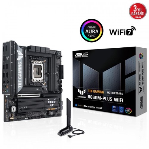 ASUS TUF GAMING B860M-PLUS WIFI-7 DDR5 HDMI DP PCIE 5.0 1851p mATX