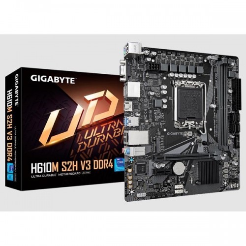 GIGABYTE H610M-S2H v3 DDR4 HDMI DP PCIe 16X v4.0 1700p mATX