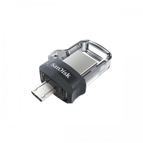SANDISK 128GB microUSB,USB 3.0 Ultra Dual Drive M3.0 SDDD3-128G-G46 150mb/s Siyah Taşınabilir Bellek