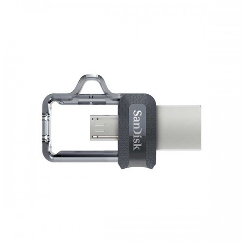 SANDISK 128GB microUSB,USB 3.0 Ultra Dual Drive M3.0 SDDD3-128G-G46 150mb/s Siyah Taşınabilir Bellek