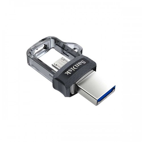 SANDISK 128GB microUSB,USB 3.0 Ultra Dual Drive M3.0 SDDD3-128G-G46 150mb/s Siyah Taşınabilir Bellek