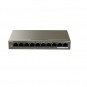 TENDA 8port PoE 102w 2port Gigabit 10/100 Yönetilemez Switch Masaüstü TEF1110P-8-102W