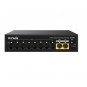 TENDA 8port PoE 100w 2-Uplink Gigabit Yönetilemez Switch SG110PC