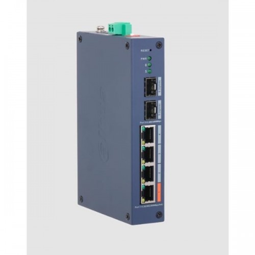 DAHUA 6port-4port PoE 30w 2-SFP Gigabit Cloud Yönetilebilir Switch DH-CHS4206-4GT-60