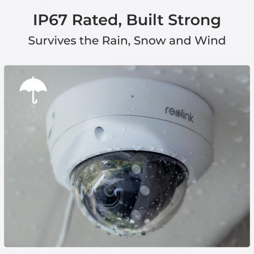 REOLINK 8MP Dome Motorize 5x Optik Zoom IP Kamera PoE IP67 P437