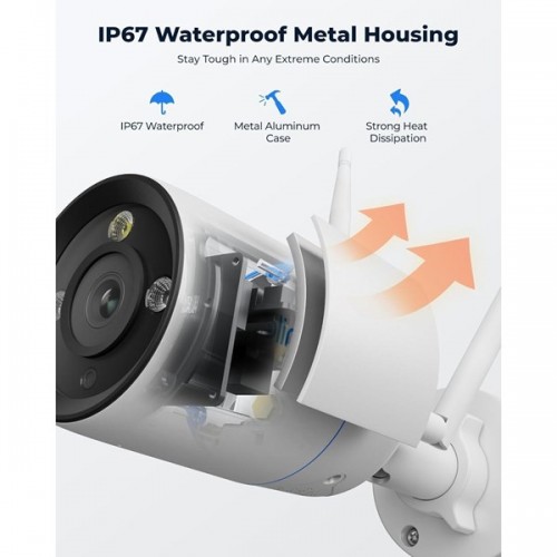 REOLINK 8MP Bullet 2.8mm Wıfı Kablosuz IP Kamera IP67 RLC-810WA