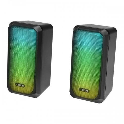 MIKADO MD-356 Siyah Hoparlör RGB Ledli