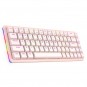RAMPAGE REBEL USB Q Kırmızı Switch Pembe Gaming Klavye klavye