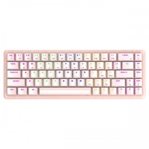RAMPAGE REBEL USB Q Kırmızı Switch Pembe Gaming Klavye klavye