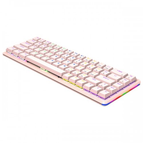 RAMPAGE REBEL USB Q Kırmızı Switch Pembe Gaming Klavye klavye