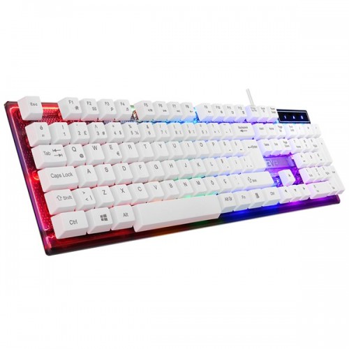 EVEREST LUMINAX USB Q Beyaz Gaming Klavye - Mouse Set KM-198