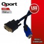 QPORT 1.5metre Q-HDV DVI (24+1)-HDMI Converter Çevirici Kablo