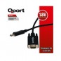 QPORT 1.8metre Q-DPV DP-VGA (E) Görüntü Kablosu