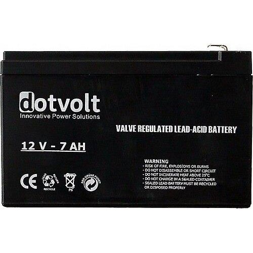 DOTVOLT 12v 7amper SC7-12 Kuru Tip Alarm Aküsü