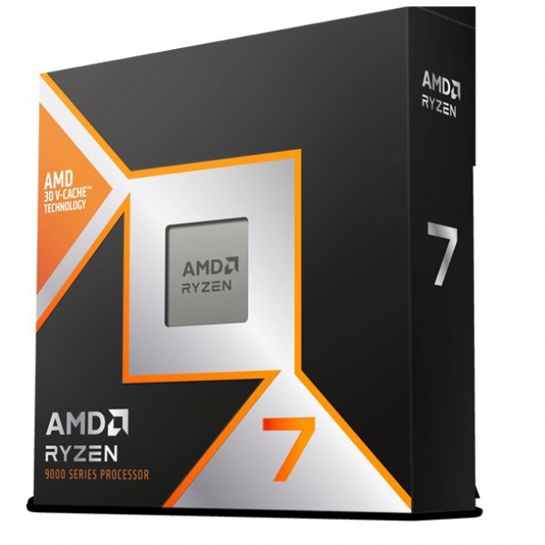 AMD RYZEN 7 9800X3D 104MB 16çekirdekli O/B UHD AM5 120w Kutulu+Fansız