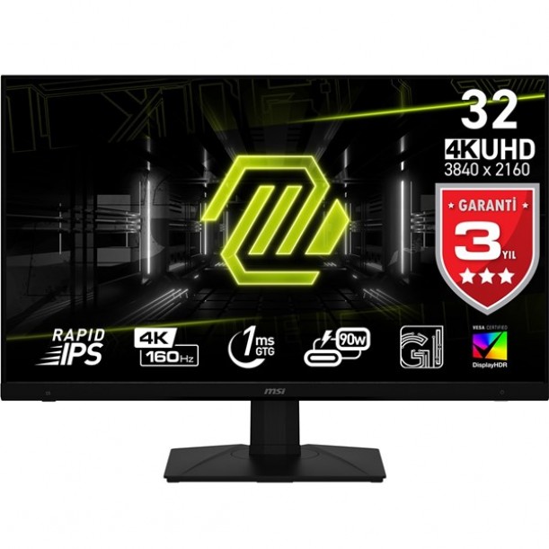 MSI 31.5" RAPID IPS 322UPF 1MS 160HZ HDMI-DP GAMING MONİTÖR 3840X2160