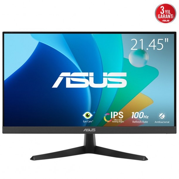 ASUS 21.5" IPS VY229HF 1MS 100hz HDMI EV Ofis Tipi Monitör (1920 X 1080)