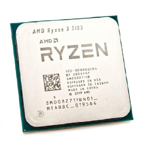 AMD RYZEN 3 3100 18MB 4çekirdekli VGA YOK AM4 65w Kutusuz+Fansız