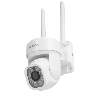 S-link SL-PTZ03 3MP Lens 2.8 mm Hareket algılamalı Smart TF Kart Dual Band Wifi IP Kamera Tuya