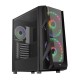 AEROCOOL NIGHTHAWK DUO AE-NGHTHWKD Powersız Gaming Mid-Tower PC Kasası Siyah