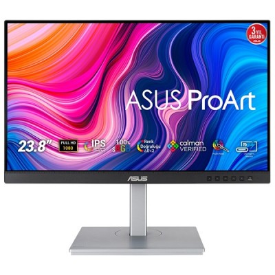 ASUS 24.1" IPS PROART PA247CV 5MS 60Hz DVI-HDMI-DP Pivot Grafik Tasarım Monitör (1920 X 1200)