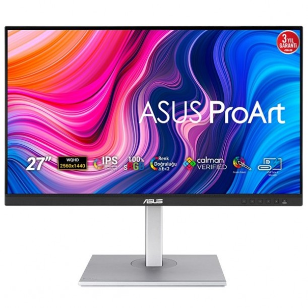 ASUS 27" IPS PROART PA278CV 5MS 75Hz HDMI-DP-mDP Grafik Tasarım Monitör (2560 X 1440)