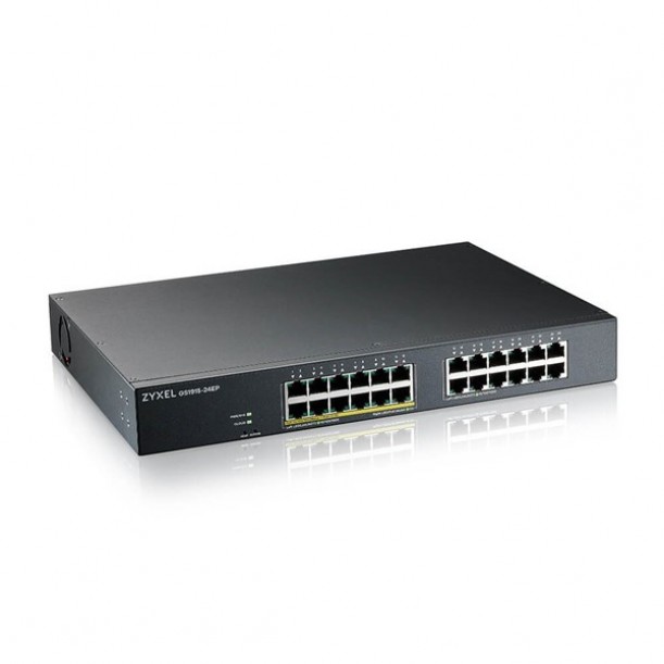 ZyXEL 24port 12port PoE 130W GS1915-24EP GIGABIT Yönetilebilir Switch