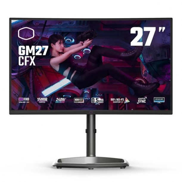 COOLERMASTER 27" VA GM27-CFX 0.5MS 240HZ HDMI-DP KAVISLI GAMING MONİTÖR