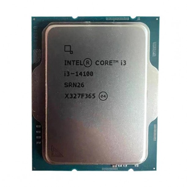 INTEL CORE i3 14100 17MB 4çekirdekli O/B UHD VGA 1700p 58w Kutusuz+Fansız