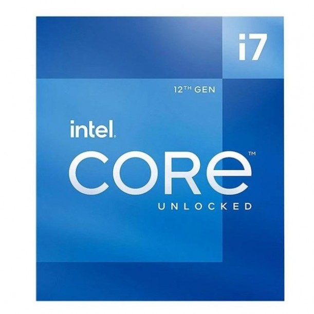 INTEL CORE i7 12700 25MB 12çekirdekli O/B UHD VGA 1700p 65w Kutusuz+120MM Sıvı Soğutmalı İşlemci Fanı