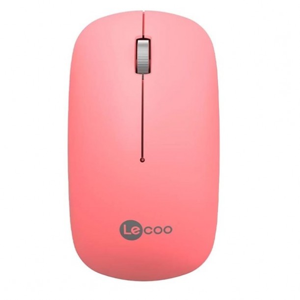 LENOVO LECOO WS214 Kablosuz 1600dpi Optic Pembe Mouse