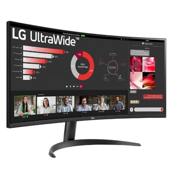 LG 34" VA 34WR50QC-B 5MS 100HZ HDMI-DP KAVISLI EV İŞ MONİTÖRÜ 3440X1440