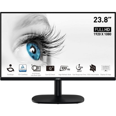 MSI 23.8" VA PRO MP245V 1MS 100HZ HDMI EV İŞ MONİTÖRÜ 1920X1080