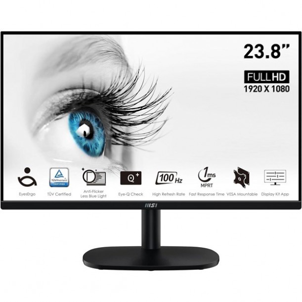 MSI 23.8" VA PRO MP245V 1MS 100HZ HDMI EV İŞ MONİTÖRÜ 1920X1080