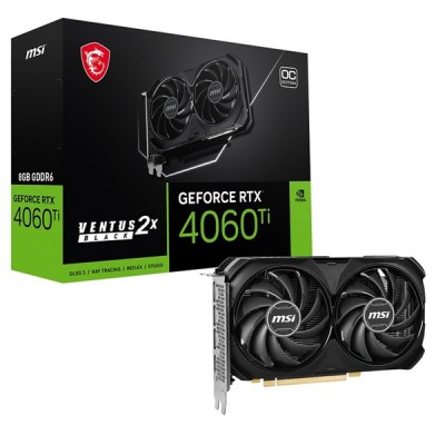 MSI RTX4060TI 8GB VENTUS 2X OC GDDR6 128bit HDMI DP PCIe 16X v4.0