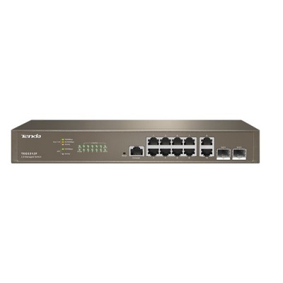 TENDA 10port TEG5312F GIGABIT 2X SFP Yönetilebilir Switch Masaüstü