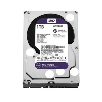 WD 3.5" 1TB PURPLE WD10PURZ 5400 RPM 64MB SATA-3 Güvenlik Diski