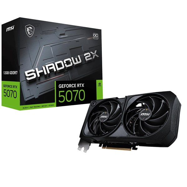 Msı RTX5070 12GB Shadow 2X Oc 12G GDDR7 192Bit Hdmı Dp Pcıe 5.0